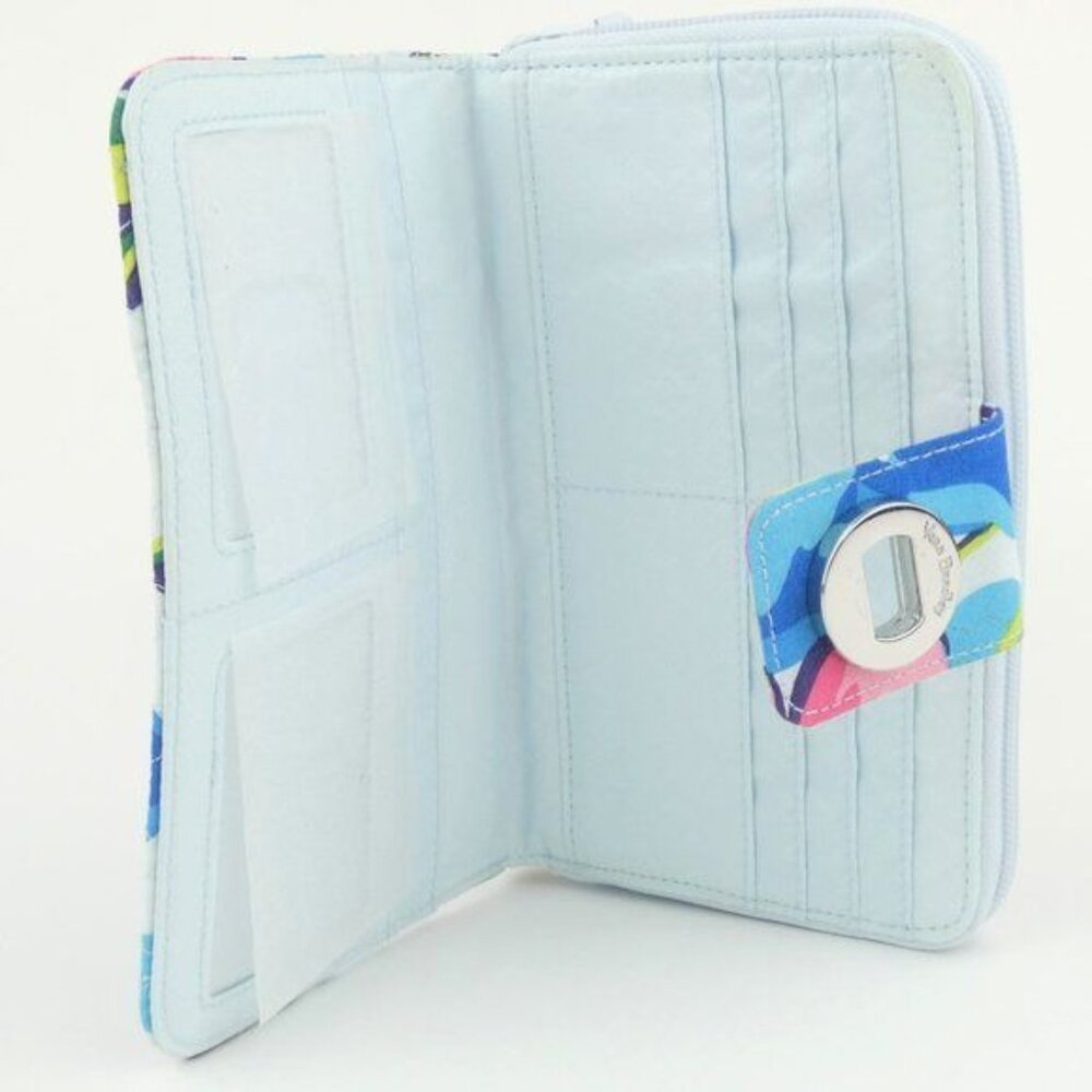 Vera Bradley Marian Floral RFID Turnlock Wallet NWT - Picture 3 of 3